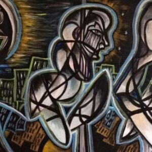 Time is Dripping” Acrylic on Masonite