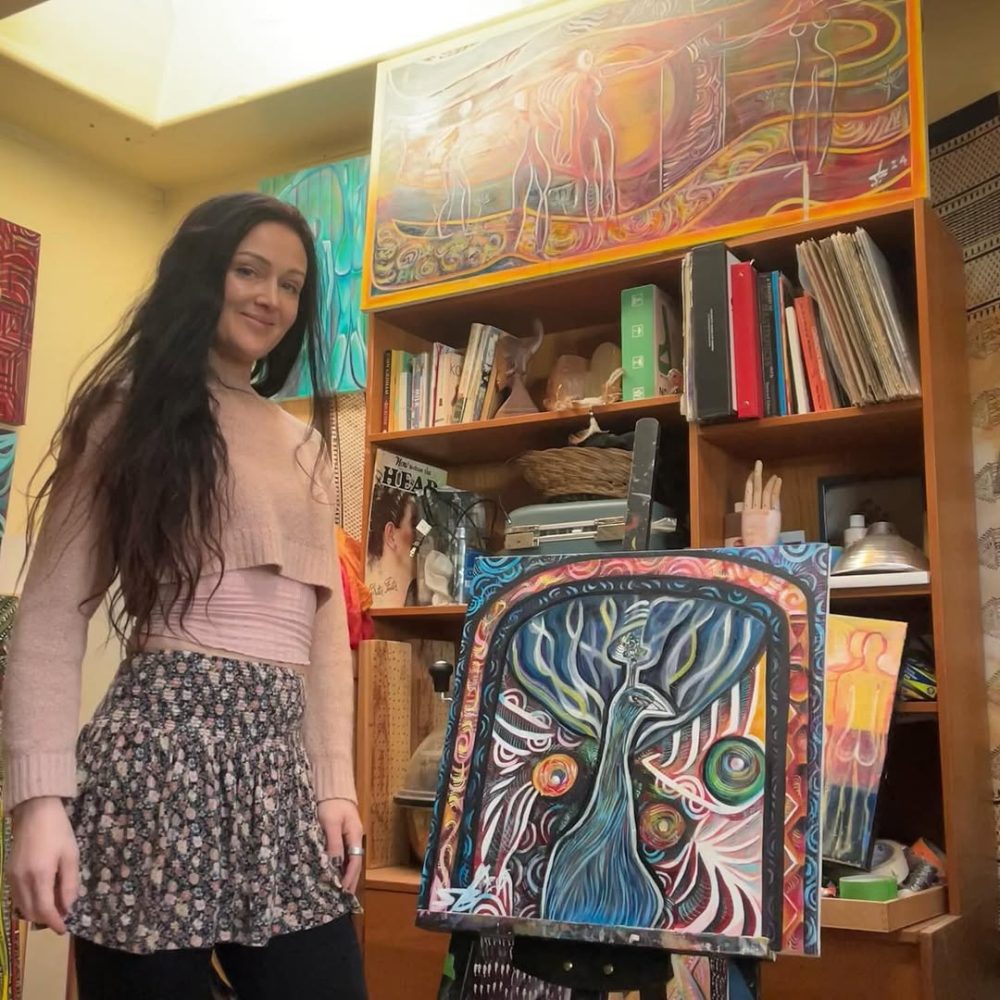Sabrina Blackburn, an abstract oil painter and mindset mentor